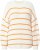 Ulla Popken Oversized Striped Balloon Sleeve Sweater Off-White - Hættetrøjer og sweatshirts - Bløde sweatshirts, hoodies & strik
