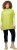 Ulla Popken Oversized Knit Sweater Vest Lime Green - Hættetrøjer og sweatshirts - 