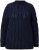 Ulla Popken Openwork Chenille Sweater Navy - Hættetrøjer og sweatshirts - 