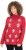 Ulla Popken Gingerbread Men Sweater Salsa Red - Hættetrøjer og sweatshirts - Bløde sweatshirts, hoodies & strik