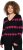 Ulla Popken Heart Print Long Sleeve V-Neck Sweater Black - Hættetrøjer og sweatshirts - Bløde sweatshirts, hoodies & strik