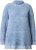 Ulla Popken Blanket Stitch Oversized Turtleneck Sweater Dove Blue - Hættetrøjer og sweatshirts - Bløde sweatshirts, hoodies & strik