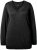 Ulla Popken Casual V-Neck Long Sleeve Sweater Black - Hættetrøjer og sweatshirts - Bløde sweatshirts, hoodies & strik