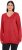 Ulla Popken Casual V-Neck Long Sleeve Sweater Salsa - Hættetrøjer og sweatshirts - 