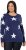 Ulla Popken Glitter Stars Soft Knit Sweater Blue - Hættetrøjer og sweatshirts - Bløde sweatshirts, hoodies & strik