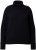 Ulla Popken Turtleneck Sweater with Ribbed Inserts Black - Hættetrøjer og sweatshirts - 