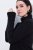 Ulla Popken Turtleneck Sweater with Ribbed Inserts Black - Hættetrøjer og sweatshirts - Bløde sweatshirts, hoodies & strik