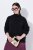 Ulla Popken Turtleneck Sweater with Ribbed Inserts Black - Hættetrøjer og sweatshirts - Bløde sweatshirts, hoodies & strik