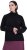 Ulla Popken Turtleneck Sweater with Ribbed Inserts Black - Hættetrøjer og sweatshirts - 