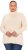Ulla Popken Turtleneck Ribbed Trim Long Sleeve Sweater Nature Melange - Hættetrøjer og sweatshirts - Bløde sweatshirts, hoodies & strik
