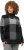 Ulla Popken Grand Check Long Sleeve Sweater Charcoal Grey Melange - Hættetrøjer og sweatshirts - Bløde sweatshirts, hoodies & strik