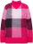 Ulla Popken Grand Check Long Sleeve Sweater Red Pink - Hættetrøjer og sweatshirts - 