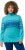 Ulla Popken Apres Ski Long Sleeve Troyer Collar Sweater Bright Turquoise - Hættetrøjer og sweatshirts - 
