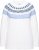 Ulla Popken Norwegian-Inspired Long Sleeve Knit Sweater Snow White - Hættetrøjer og sweatshirts - Bløde sweatshirts, hoodies & strik