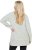 Ulla Popken Space Yarn Oversized Turtleneck Sweater Light Grey Melange - Hættetrøjer og sweatshirts - 