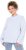 Ulla Popken Striped Wool Blend Turtleneck Sweater Sky Blue - Hættetrøjer og sweatshirts - Bløde sweatshirts, hoodies & strik