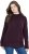 Ulla Popken Contrast Trim Long Sleeve Sweater Dark Ruby - Hættetrøjer og sweatshirts - Bløde sweatshirts, hoodies & strik