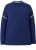 Ulla Popken Contrast Trim Long Sleeve Sweater Dark Blue - Hættetrøjer og sweatshirts - 