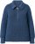 Ulla Popken Two-Tone Mixed Knit Troyer Collar Sweater Navy - Hættetrøjer og sweatshirts - Bløde sweatshirts, hoodies & strik