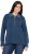 Ulla Popken Two-Tone Mixed Knit Troyer Collar Sweater Navy - Hættetrøjer og sweatshirts - Bløde sweatshirts, hoodies & strik