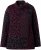 Ulla Popken Leopard Print Scarf Sweater Dark Ruby - Hættetrøjer og sweatshirts - Bløde sweatshirts, hoodies & strik