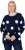 Ulla Popken Fluffy Polka Dot Sweater Ink Blue - Hættetrøjer og sweatshirts - 