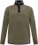 D555 Leicester 2 Quarter Neck Fleece Sweatshirt Khaki - Trøjer og hættetrøjer - Trøjer og Hættetrøjer i store størrelser - 2XL-14XL