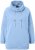Ulla Popken Drawstring Collar Long Sleeve Sweatshirt Light Blue - Hættetrøjer og sweatshirts - Bløde sweatshirts, hoodies & strik