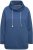 Ulla Popken Drawstring Collar Long Sleeve Sweatshirt Ink Blue - Hættetrøjer og sweatshirts - Bløde sweatshirts, hoodies & strik