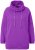 Ulla Popken Drawstring Collar Long Sleeve Sweatshirt Purple - Hættetrøjer og sweatshirts - 