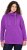 Ulla Popken Drawstring Collar Long Sleeve Sweatshirt Purple - Hættetrøjer og sweatshirts - 