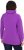 Ulla Popken Drawstring Collar Long Sleeve Sweatshirt Purple - Hættetrøjer og sweatshirts - 