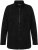 Ulla Popken Modular Fleece Zip Front Jacket Black - Hættetrøjer og sweatshirts - Bløde sweatshirts, hoodies & strik