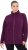 Ulla Popken Modular Fleece Zip Front Jacket Dark Cherry - Hættetrøjer og sweatshirts - 
