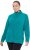 Ulla Popken Modular Fleece Zip Front Jacket Emerald - Hættetrøjer og sweatshirts - Bløde sweatshirts, hoodies & strik