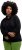 Ulla Popken Gathered Sleeve Oversized Fit Sweatshirt Black - Hættetrøjer og sweatshirts - Bløde sweatshirts, hoodies & strik