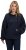 Ulla Popken Gathered Sleeve Oversized Fit Sweatshirt Navy - Hættetrøjer og sweatshirts - 