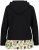 Ulla Popken Ruffle Hem A-line Fit Hooded Sweatshirt Black - Hættetrøjer og sweatshirts - Bløde sweatshirts, hoodies & strik