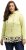 Ulla Popken Ruffle Hem A-line Fit Hooded Sweatshirt Lime Green - Hættetrøjer og sweatshirts - Bløde sweatshirts, hoodies & strik