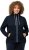 Ulla Popken Contrast Color Zip Up Sweatshirt Navy - Hættetrøjer og sweatshirts - Bløde sweatshirts, hoodies & strik