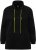 Ulla Popken GLOW Lettered Collared Sweatshirt Black - Hættetrøjer og sweatshirts - Bløde sweatshirts, hoodies & strik