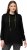 Ulla Popken GLOW Lettered Collared Sweatshirt Black - Hættetrøjer og sweatshirts - Bløde sweatshirts, hoodies & strik