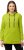 Ulla Popken GLOW Lettered Collared Sweatshirt Apple Green - Hættetrøjer og sweatshirts - Bløde sweatshirts, hoodies & strik