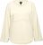 Ulla Popken Embroidered Freedom Rolled Edge Sweatshirt Sand - Hættetrøjer og sweatshirts - 