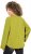 Ulla Popken Embroidered Freedom Rolled Edge Sweatshirt Avocado Green - Hættetrøjer og sweatshirts - 