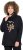 Ulla Popken Sparkling Candy Cane Graphic Sweatshirt Black - Hættetrøjer og sweatshirts - 