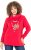 Ulla Popken Sparkling Candy Cane Graphic Sweatshirt Salsa - Hættetrøjer og sweatshirts - 