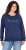Ulla Popken NEW CASUAL Ruffled Hem Sweatshirt Navy - Hættetrøjer og sweatshirts - Bløde sweatshirts, hoodies & strik