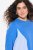 Ulla Popken Pinstripe Gore Long Sleeve Sweatshirt Peacock Blue - Hættetrøjer og sweatshirts - Bløde sweatshirts, hoodies & strik
