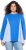 Ulla Popken Pinstripe Gore Long Sleeve Sweatshirt Peacock Blue - Hættetrøjer og sweatshirts - 